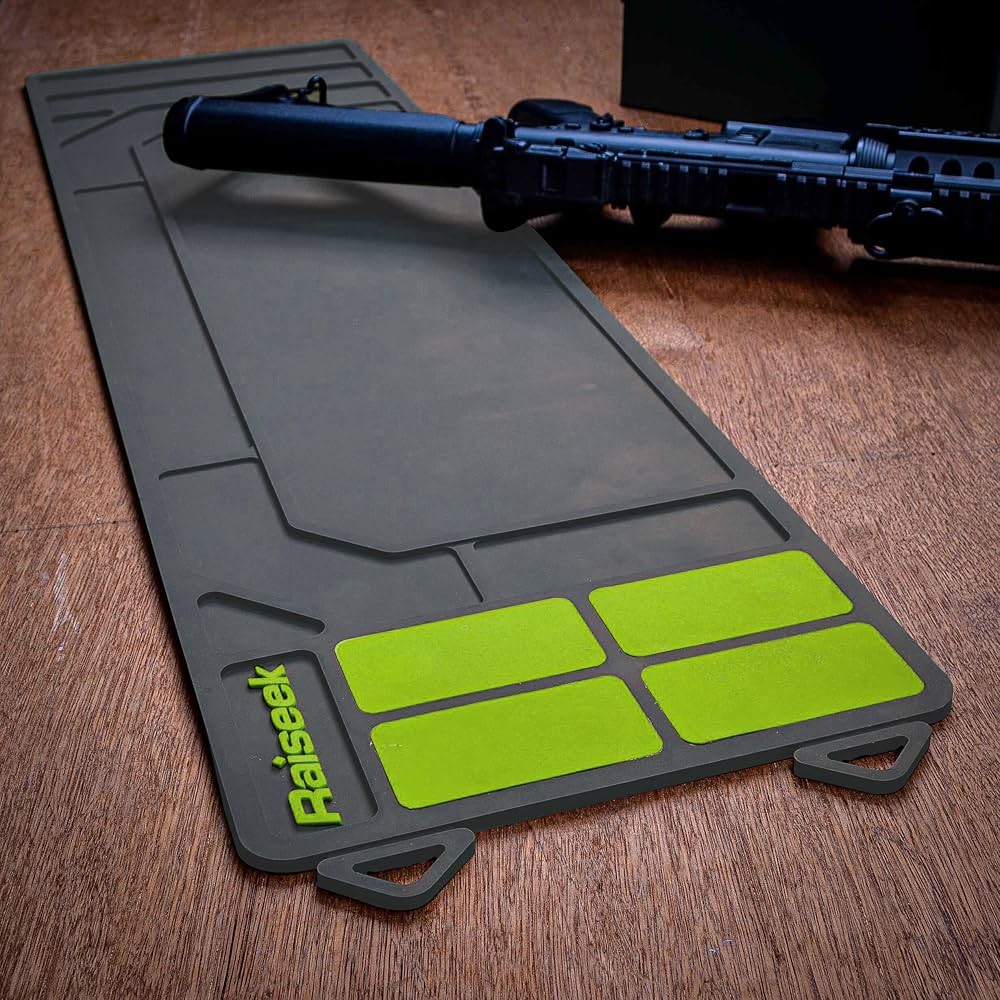 Raiseek Cleaning Mat 30" x 10" - Green/Grey