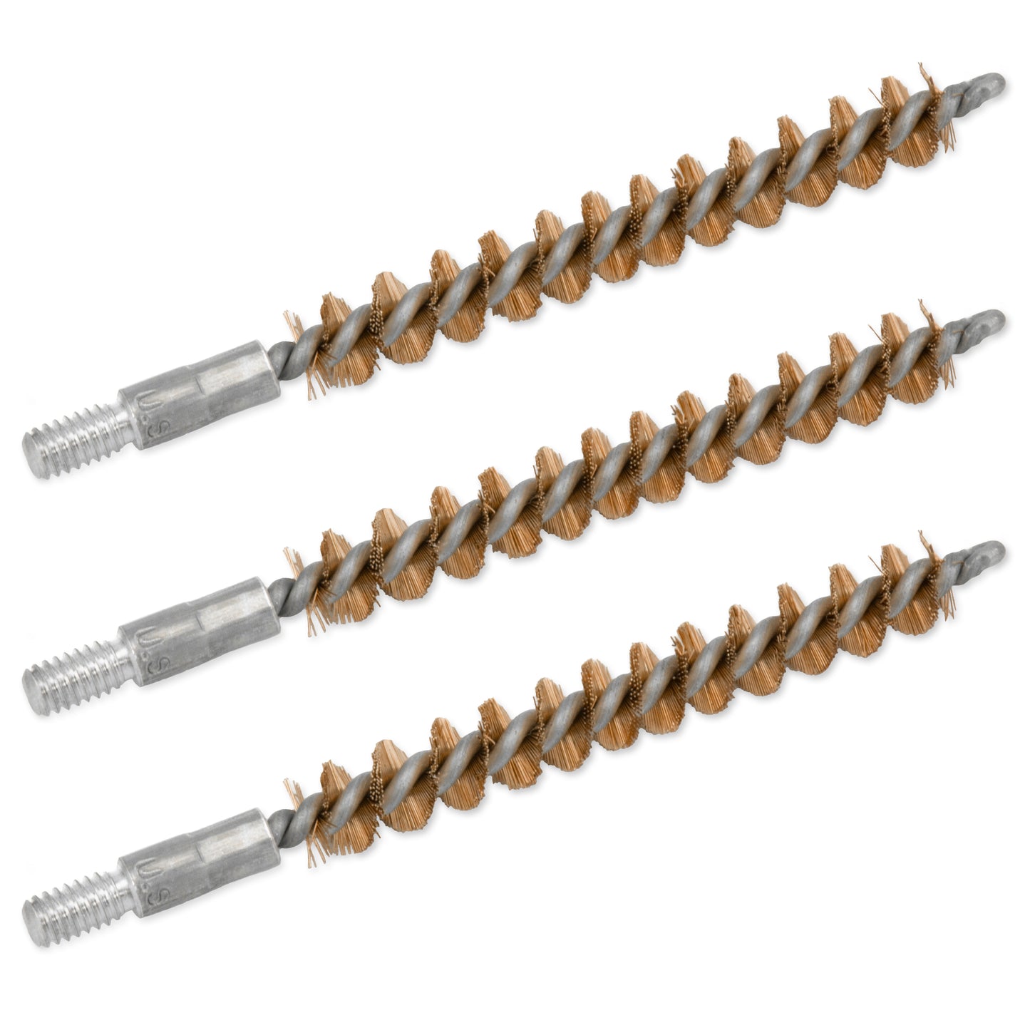 BRONZE BORE BRUSH, .25 CAL / 6.5MM 3 Piece
