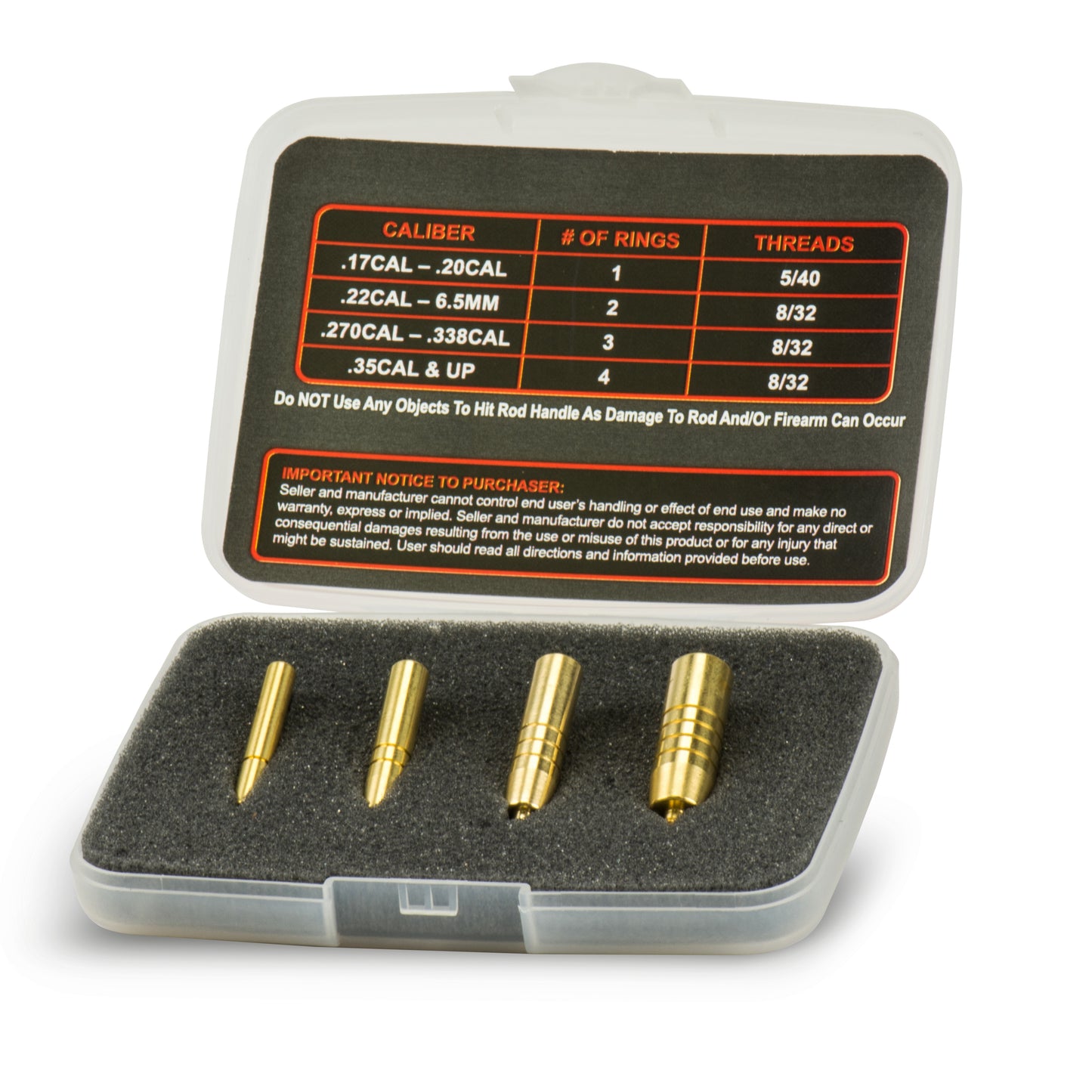 BULLET KNOCK-OUT SET (.17 CAL - .50 CAL)