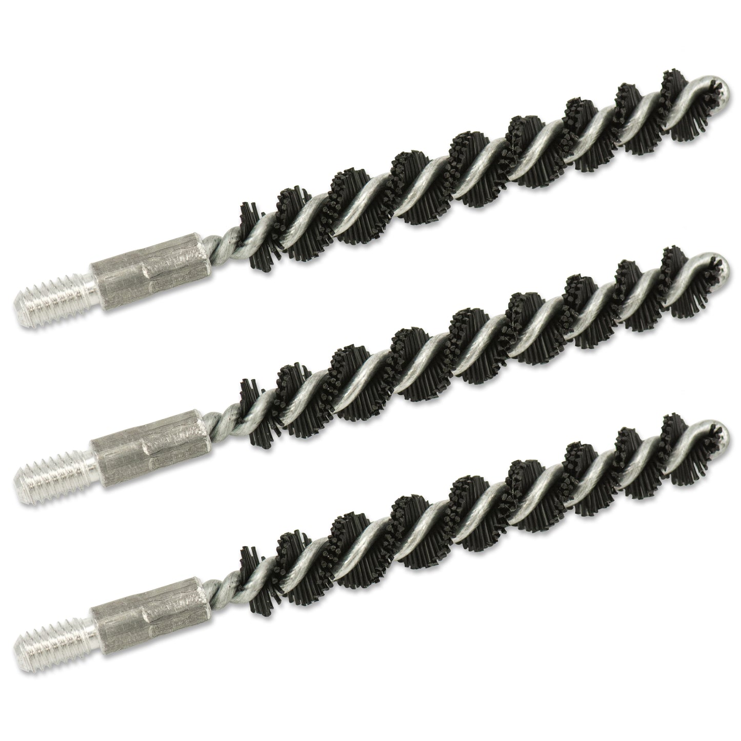 NYLON RIFLE BRUSH, .25 CAL / 6.5MM 3 Piece