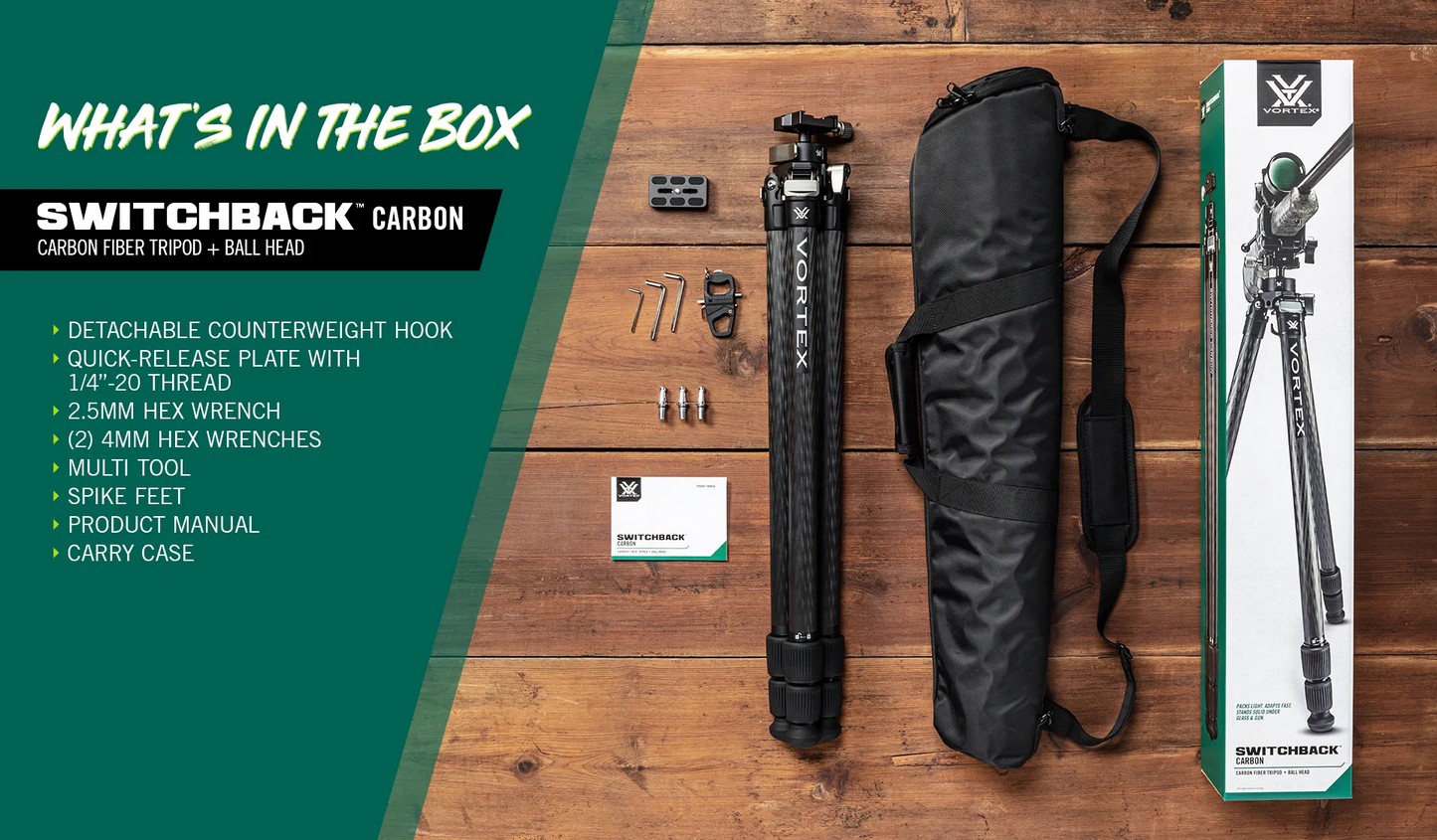 Switchback™ Carbon Tripod Kit