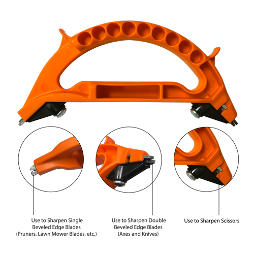 AccuSharp All-in-1 Pruner, Knife, and Tool Sharpener - Orange