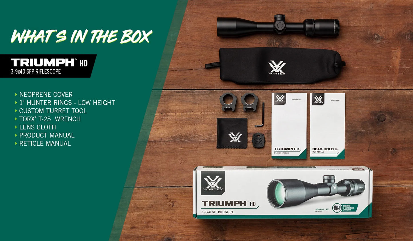 Triumph™ HD 3-9x40 Riflescope