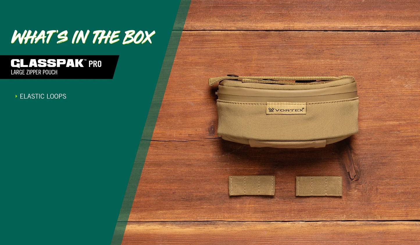 GlassPak Pro Large Zipper Pouch-Tan