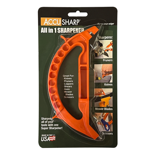 AccuSharp All-in-1 Pruner, Knife, and Tool Sharpener - Orange