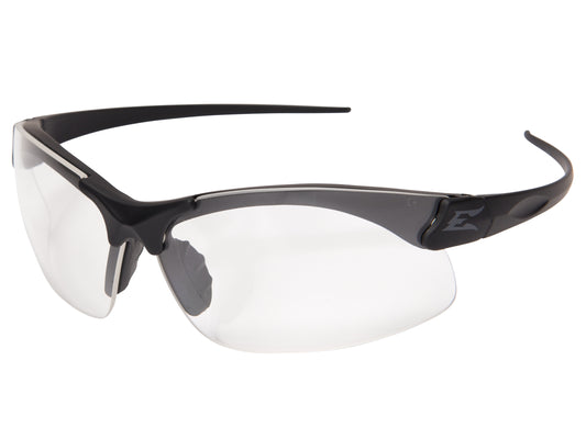 Sharp Edge Thin Temple - Soft-Touch Matte Black Frame / Clear Vapor Shield Lenses