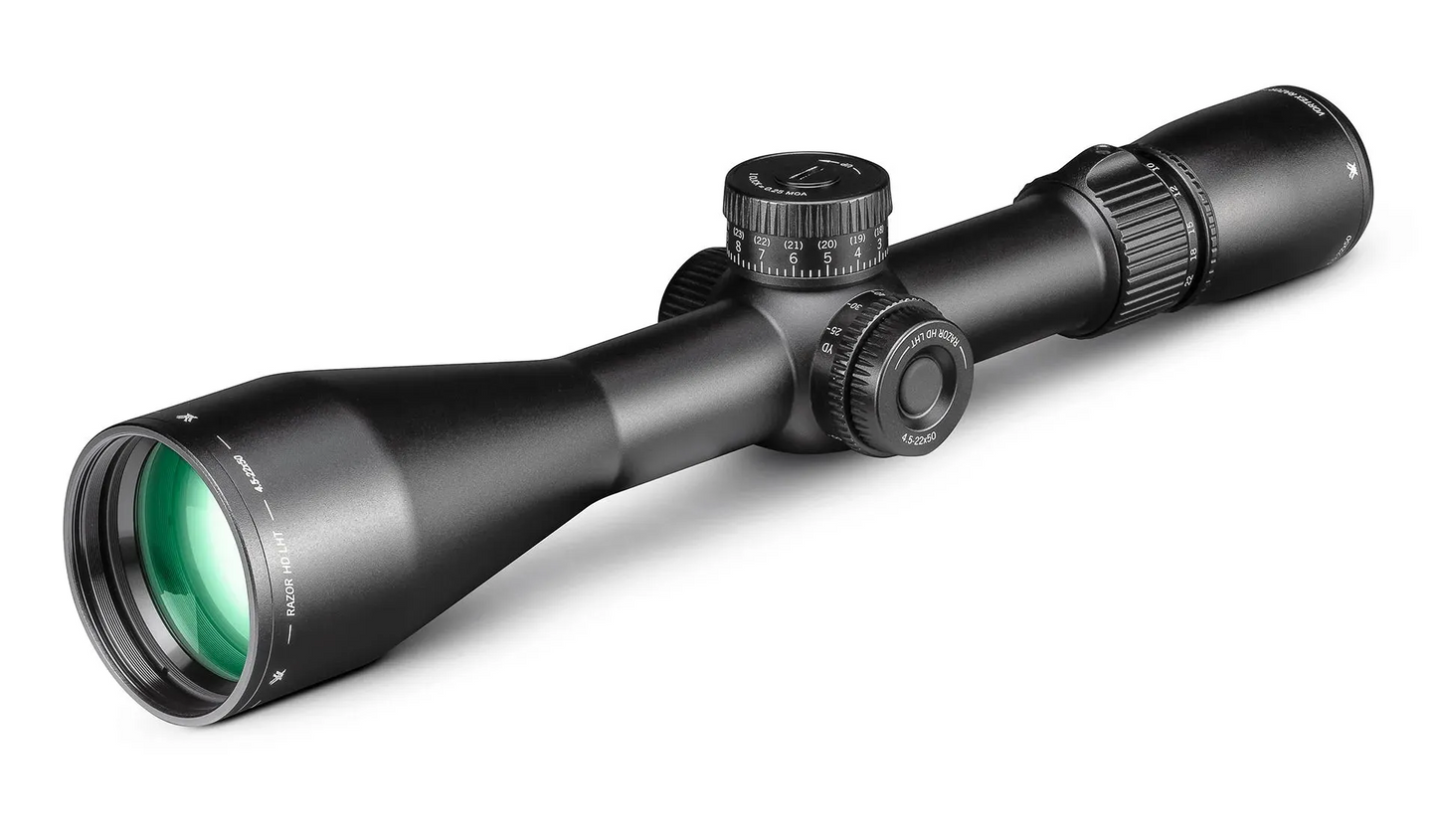 Razor HD LHT 4.5-22x50 FFP XLR-2 MOA