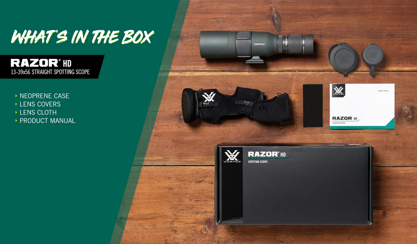 Razor® HD 13-39x56 Spotting Scope Straight